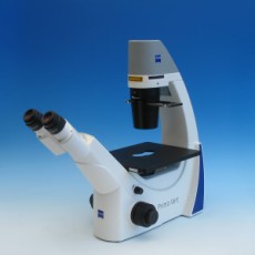 Microscope Primovert with binocular tube, 4x Ph0, 10x Ph1, LD 20x Ph1